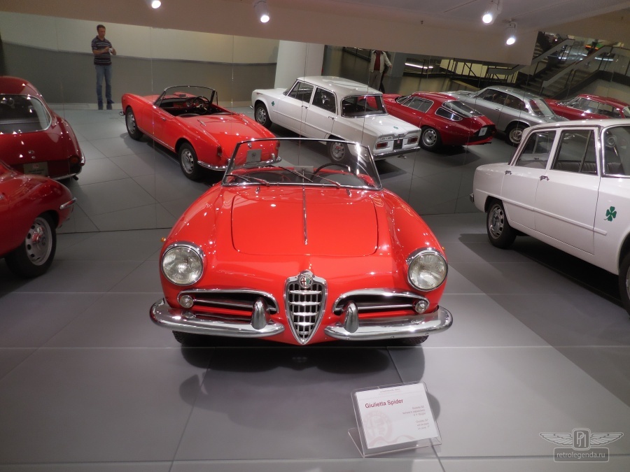 ретро автомобиль Alfa Romeo Giulia Spider Pininfarina  1963 год выпуска 