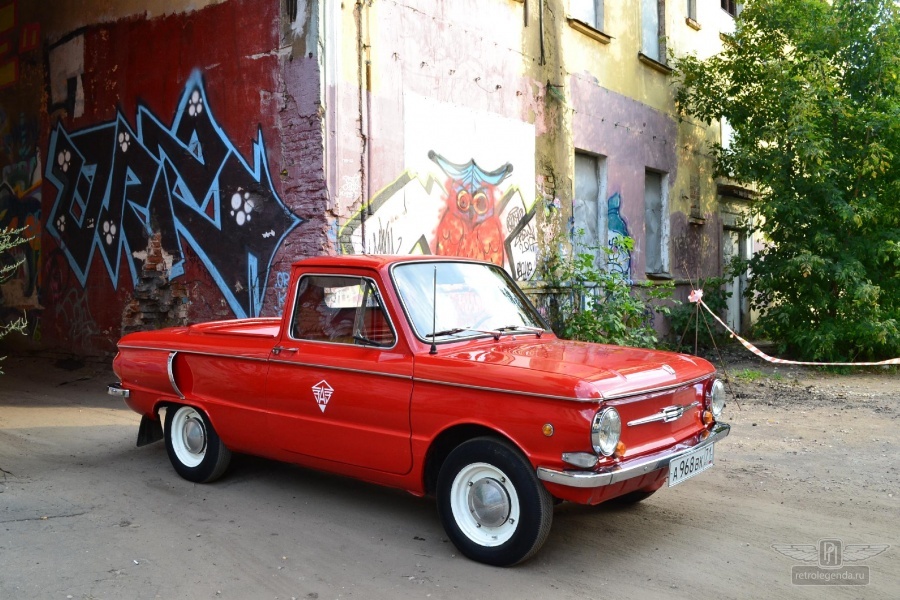 ретро автомобиль ЗАЗ-968А Пикап 1978 год выпуска 