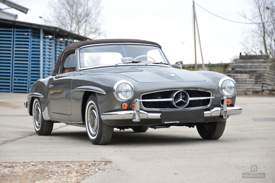 ретро автомобиль Mercedes-Benz 190SL 1960 год выпуска 