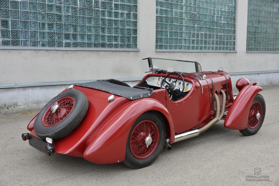 ретро автомобиль Aston Martin 15/98 Short Chassis Roadster, Mille Miglia! 1939 год выпуска 