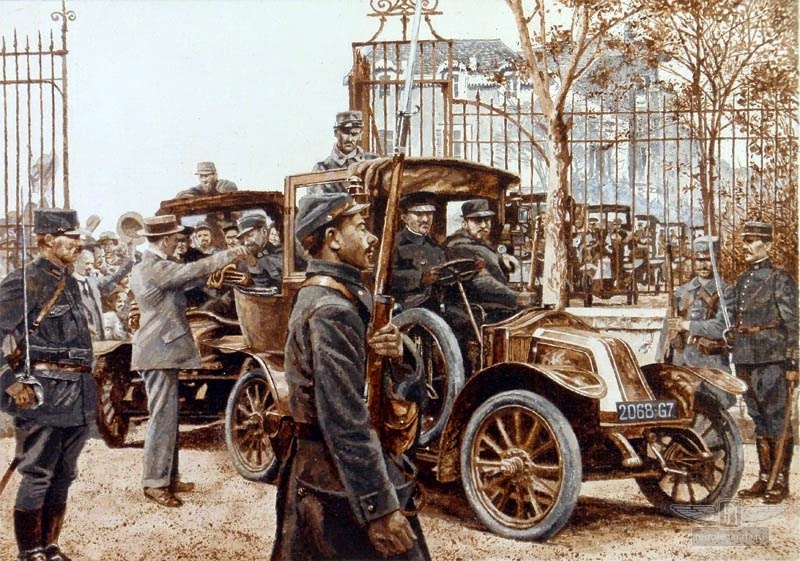 ретро автомобиль Renault AG-1 Taxi de la Marne 1909 год выпуска 