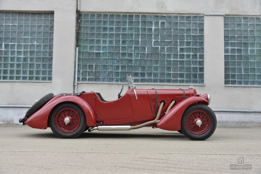 ретро автомобиль Aston Martin 15/98 Short Chassis Roadster, Mille Miglia! 1939 год выпуска 