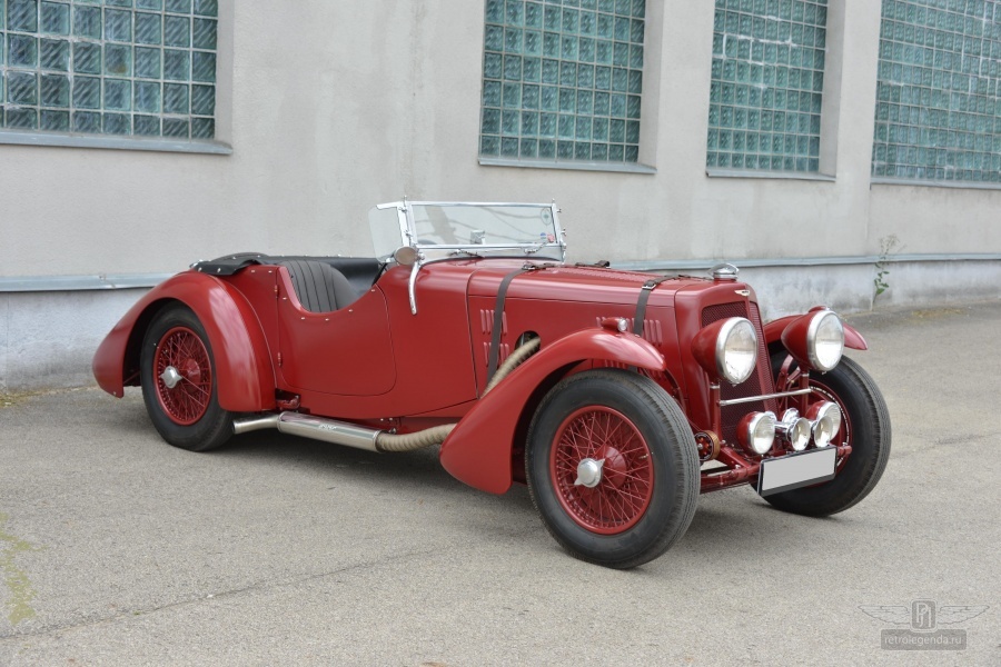 ретро автомобиль Aston Martin 15/98 Short Chassis Roadster, Mille Miglia! 1939 год выпуска 