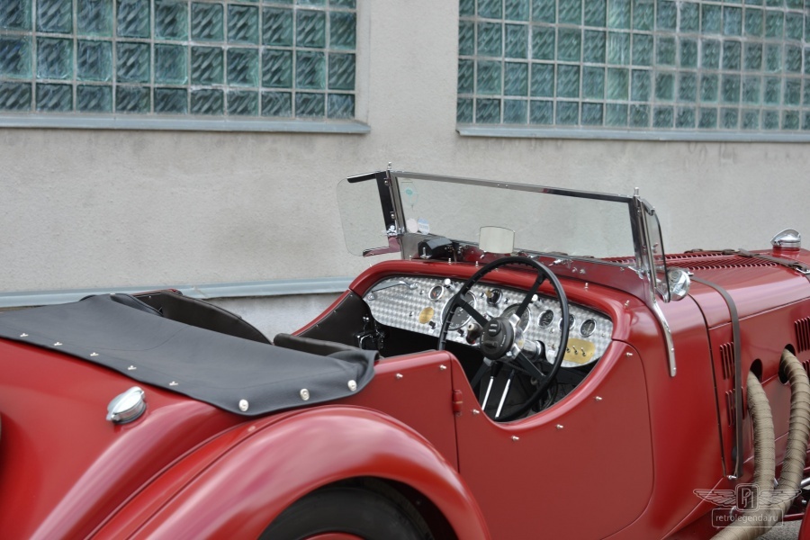 ретро автомобиль Aston Martin 15/98 Short Chassis Roadster, Mille Miglia! 1939 год выпуска 