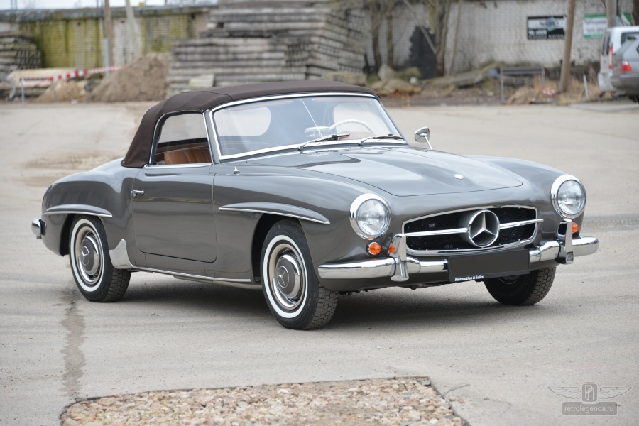 ретро автомобиль Mercedes-Benz 190SL 1960 год выпуска 