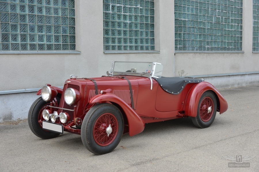 ретро автомобиль Aston Martin 15/98 Short Chassis Roadster, Mille Miglia! 1939 год выпуска 