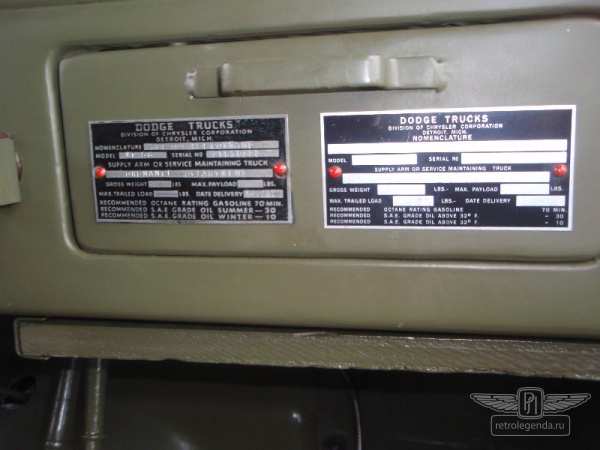 ретро автомобиль Dodge WC57 Command car 1944 год выпуска 