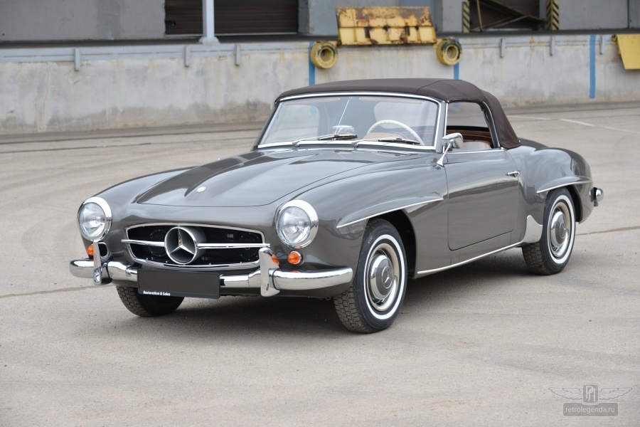ретро автомобиль Mercedes-Benz 190SL 1960 год выпуска 