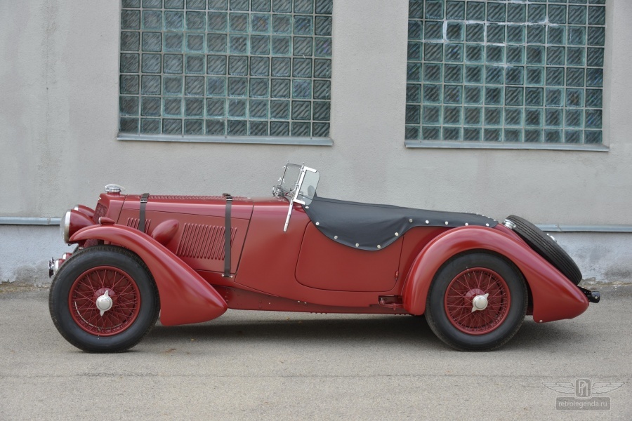 ретро автомобиль Aston Martin 15/98 Short Chassis Roadster, Mille Miglia! 1939 год выпуска 