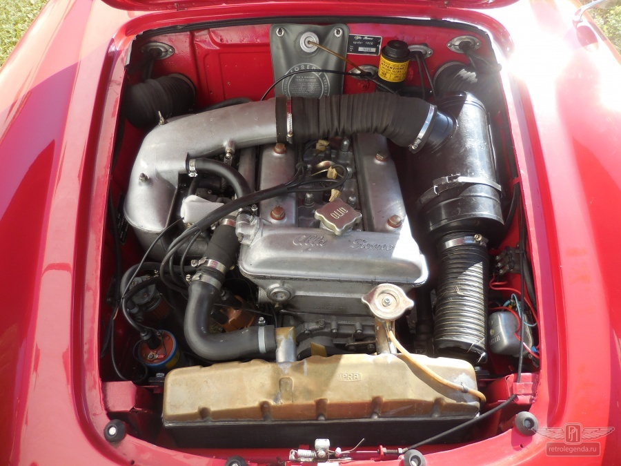 ретро автомобиль Alfa Romeo Giulia Spider Pininfarina  1963 год выпуска 