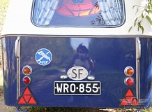 ретро автомобиль Volkswagen T1 Samba Bus